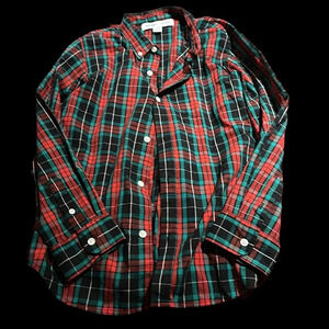 Old Navy  plaid button down boy dress shirt Sz 14/16